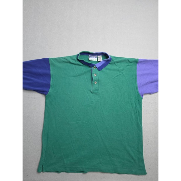 Reebok Other - Vintage Reebok Golf Polo Shirt Mens Large Green 100% Cotton Resortwear Retro
